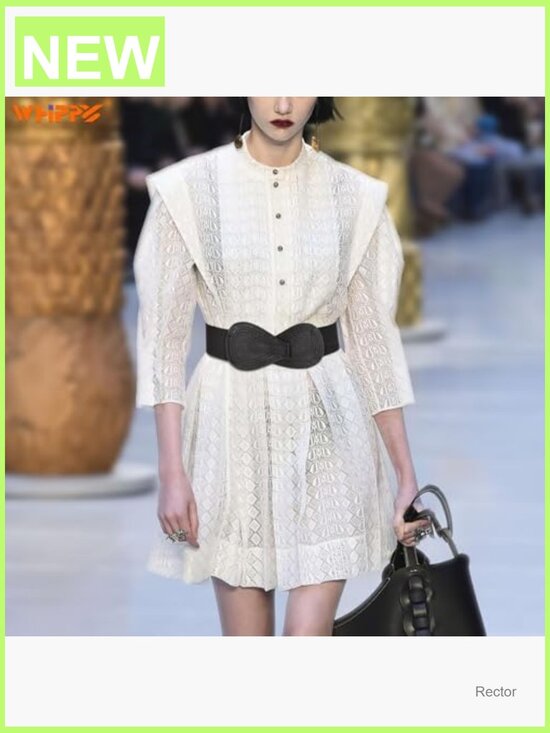 Wide Elastic Stretch Dress Belt with Leather Buckle main image 4